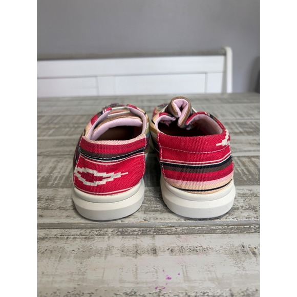 Ariat Kids Southwestern Stripe Canvas Slip On Shoes Toddler Size 2C - Picture 5 of 9